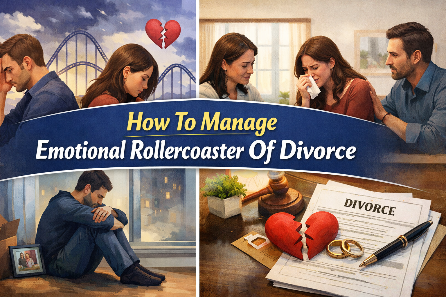 How To Manage Emotional Rollercoaster Of Divorce