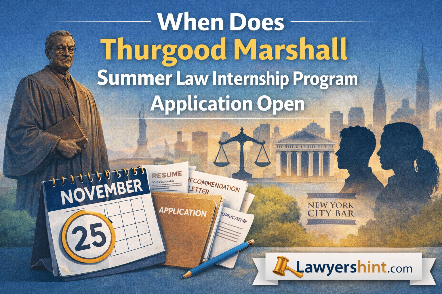 When Does Thurgood Marshall Summer Law Internship Program Application Open