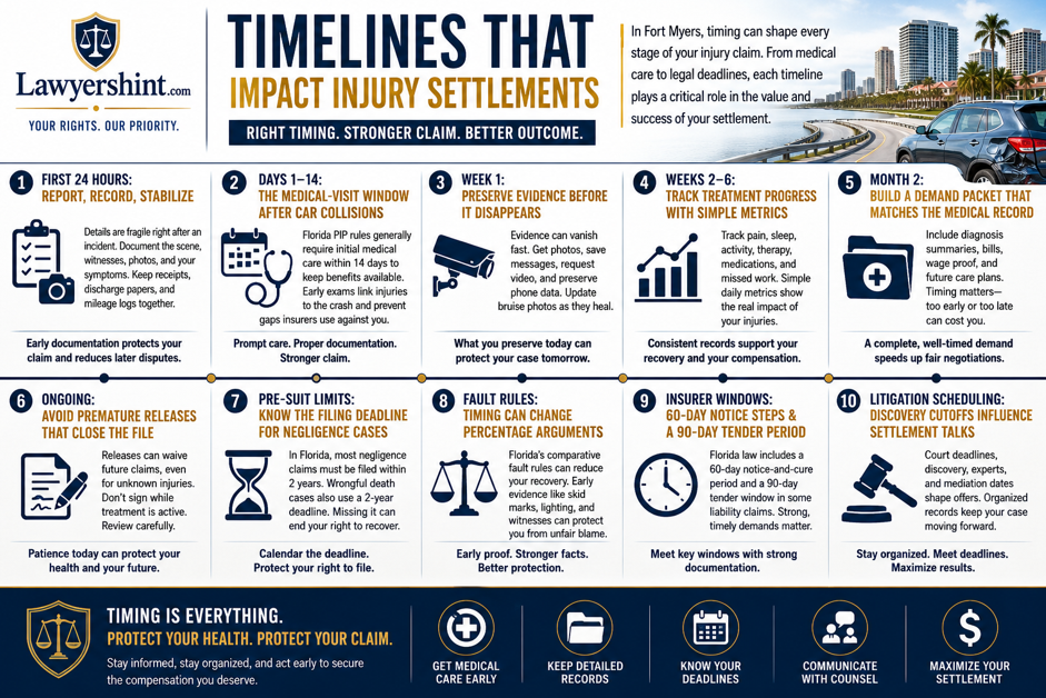 Timelines That Impact Injury Settlements