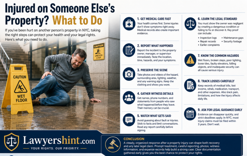 Injured on Someone Else’s Property? What to Do