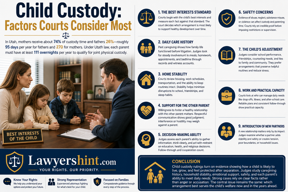 Child Custody: Factors Courts Consider Most