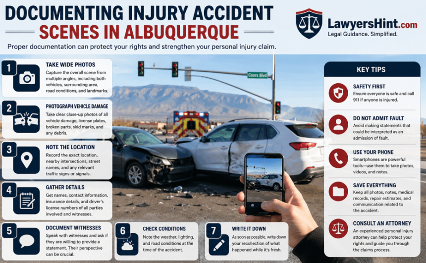 Documenting Injury Accident Scenes in Albuquerque