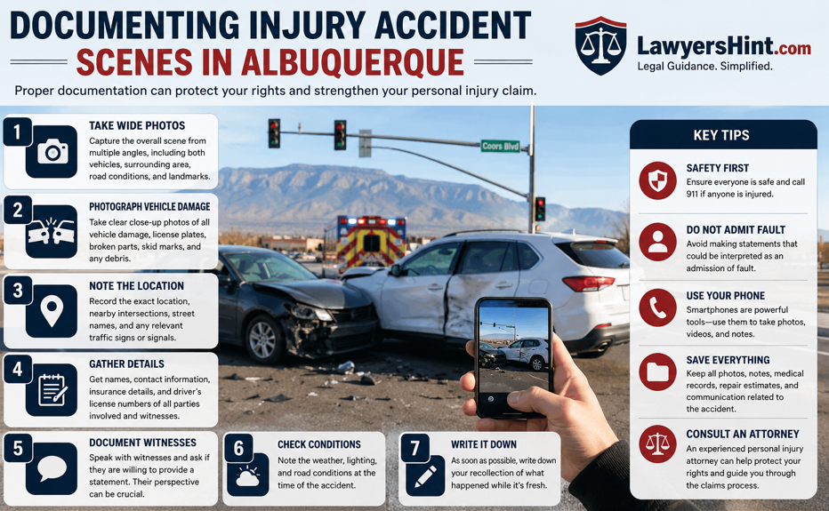 Documenting Injury Accident Scenes in Albuquerque