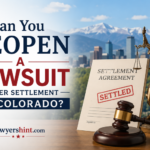 Can You Reopen a Lawsuit After Settlement in Colorado?