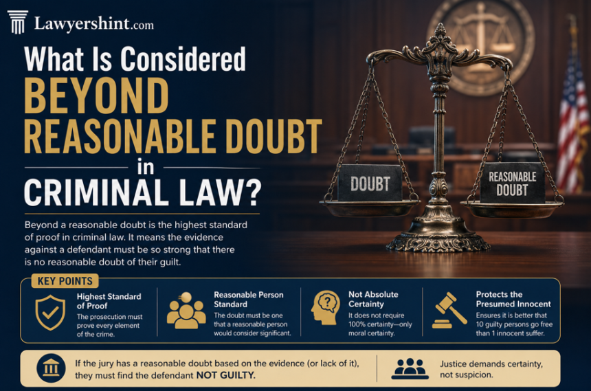 What Is Considered Beyond Reasonable Doubt in Criminal Law?