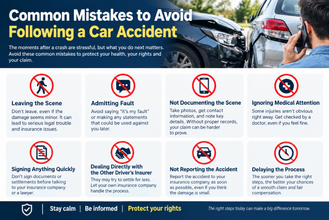 Common Mistakes to Avoid Following a Car Accident